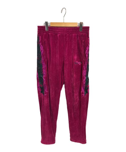 doublet（ダブレット）doublet (ダブレット) LINED CHAOS EMBROIDERY TRACK PANTS ショッキングピンク サイズ:Sの古着・服飾アイテム