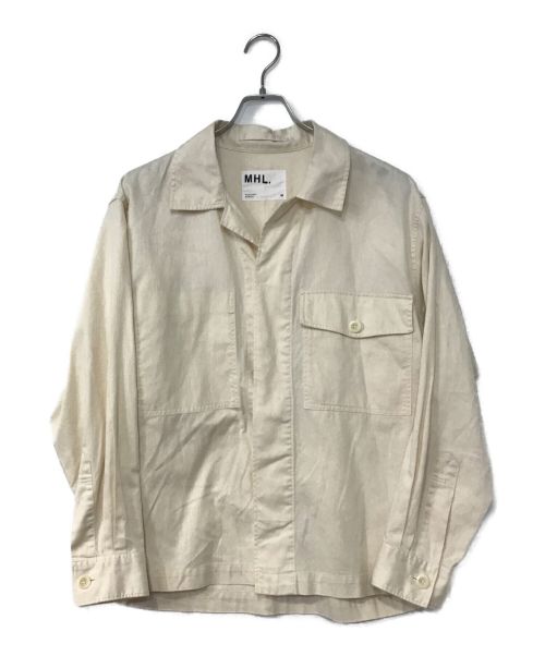 MHL（エムエイチエル）MHL (エムエイチエル) LIGHT COTTON CHINO アイボリー サイズ:Mの古着・服飾アイテム