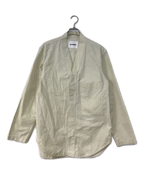 JIL SANDER（ジルサンダー）JIL SANDER (ジルサンダー) ノーカラージャケット ホワイト サイズ:39の古着・服飾アイテム