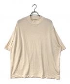 AURALEEオーラリー）の古着「SUPER SOFT WOOL JERSEY MOCK-NECK TEE」｜ベージュ