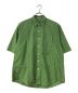 AURALEE（オーラリー）の古着「WASHED FINX TWILL BIG HALF SLEEVED SHIRT」｜グリーン