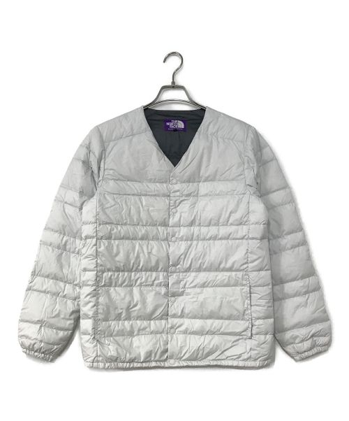 THE NORTHFACE PURPLELABEL（ザ・ノースフェイス パープルレーベル）THE NORTHFACE PURPLELABEL (ザ ノースフェイス パープルレーベル) WINDSTOPPER Down Cardigan グレー サイズ:Mの古着・服飾アイテム