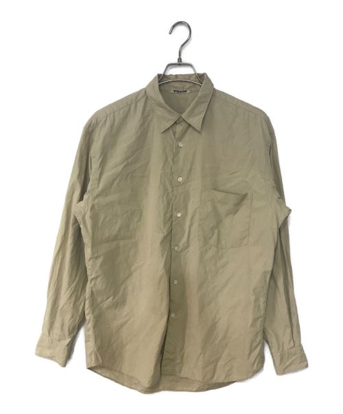 AURALEE（オーラリー）AURALEE (オーラリー) WASHED FINX TWILL SHIRTS ベージュ サイズ:4の古着・服飾アイテム