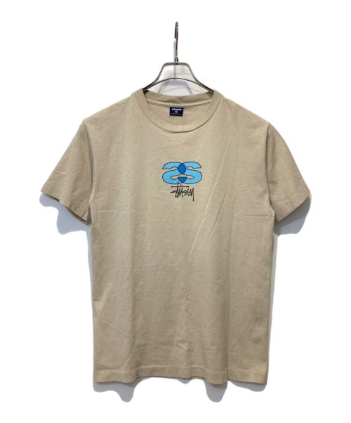 stussy（ステューシー）stussy (ステューシー) プリントカットソー ベージュ サイズ:Ⅿの古着・服飾アイテム