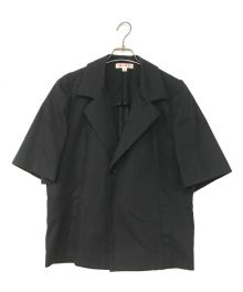 masu（エムエーエスユー）の古着「HALF SLEEVE COTTON JACKET」｜ブラック