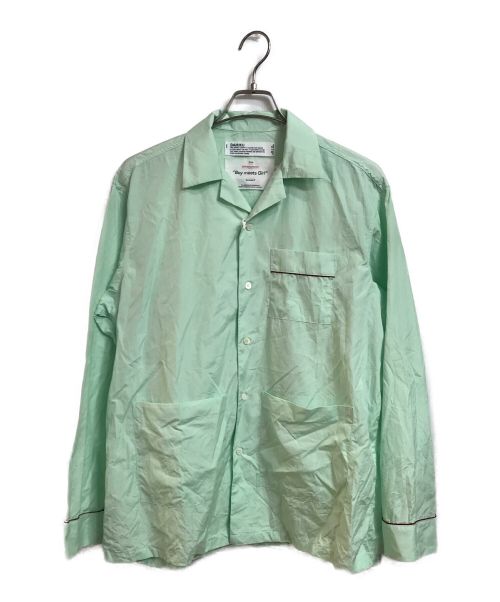 DAIRIKU（ダイリク）DAIRIKU (ダイリク) Dress Pajamas Shirts グリーン サイズ:Mの古着・服飾アイテム