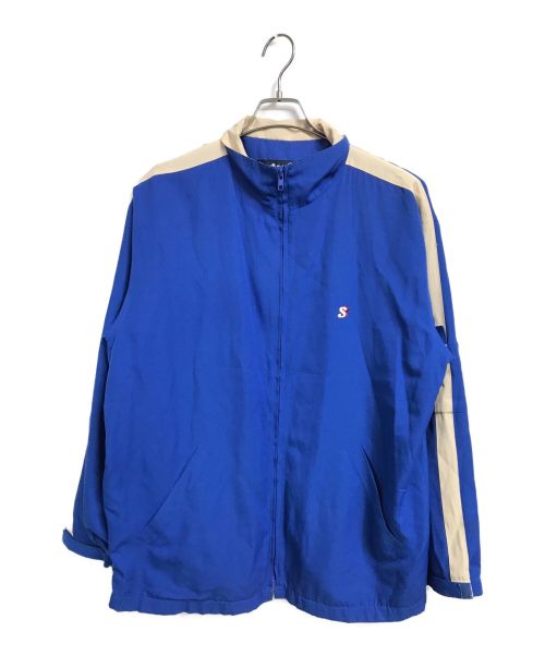 stussy（ステューシー）stussy (ステューシー) 90sハイネックトラックジャケット ブルー サイズ:Mの古着・服飾アイテム