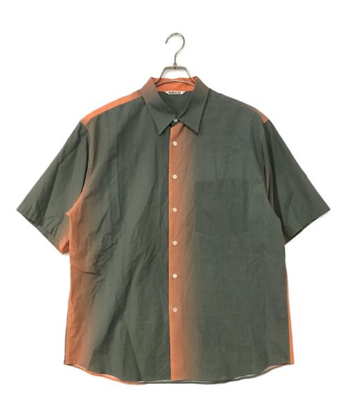 AURALEE（オーラリー）AURALEE (オーラリー) WASHED FINX GRADATION DYED SHIRT グリーン サイズ:5の古着・服飾アイテム