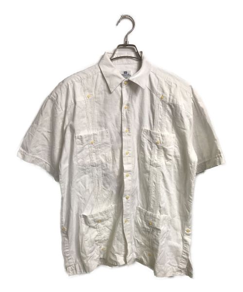 MONCIEUR GIVENCHY（ムッシュ ジバンシイ）MONCIEUR GIVENCHY (ムッシュ ジバンシイ) LINEN Guayabera Shirt ホワイト サイズ:Mの古着・服飾アイテム