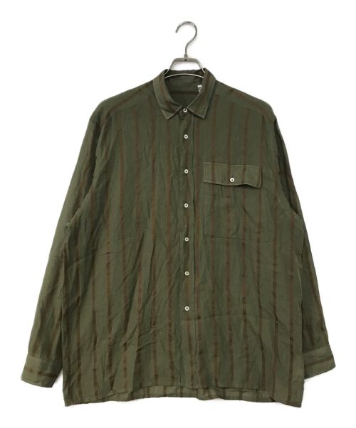 KAPTAIN SUNSHINE（キャプテンサンシャイン）KAPTAIN SUNSHINE (キャプテンサンシャイン) Safari Shirt グリーン サイズ:40の古着・服飾アイテム