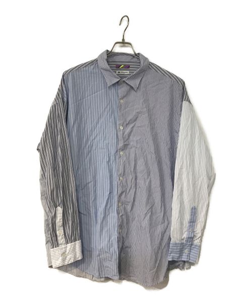 is-ness（イズネス）is-ness (イズネス) THOMAS MASON (トーマスメイソン) VENTILATION LONGSLEEVE SHIRT スカイブルー サイズ:Lの古着・服飾アイテム