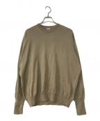 A.PRESSEアプレッセ）の古着「Cotton Knit L/S T-Shirt」｜ベージュ