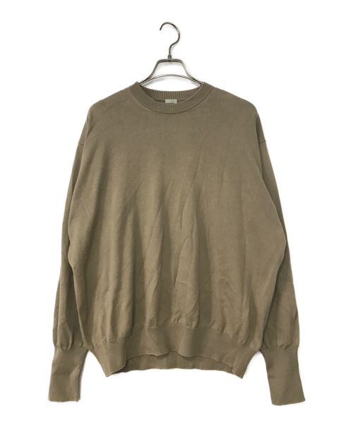 A.PRESSE（アプレッセ）A.PRESSE (アプレッセ) Cotton Knit L/S T-Shirt ベージュ サイズ:Mの古着・服飾アイテム