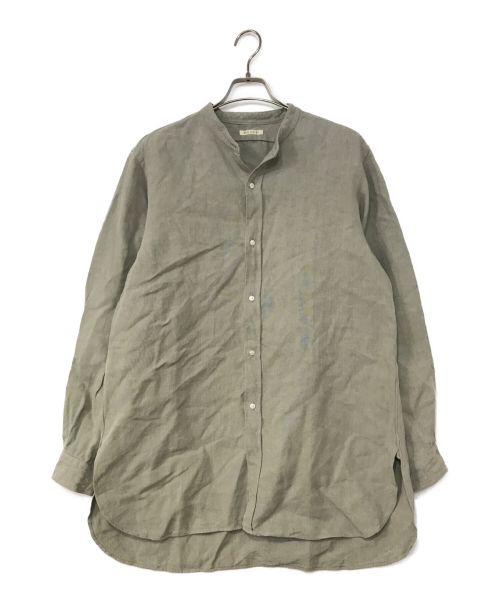 HEUGN（ユーゲン）HEUGN (ユーゲン) Linen Rob グレー サイズ:3の古着・服飾アイテム