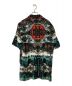 Aloha Blossom (アロハブロッサム) Volcano Rayon Shirts ブラック サイズ:42：12800円