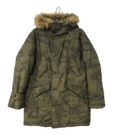 RRL（ダブルアールエル）の古着「FAUX-FUR-TRIM CAMO PARKA」｜オリーブ