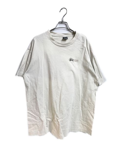 stussy（ステューシー）stussy (ステューシー) ニクソン大統領 プリント Tシャツ ベージュ サイズ:XLの古着・服飾アイテム