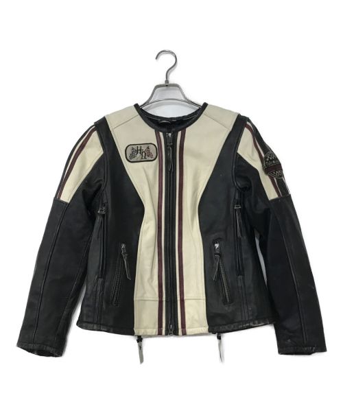 HARLEY-DAVIDSON（ハーレーダビッドソン）HARLEY-DAVIDSON (ハーレーダビッドソン) レザージャケット ブラック サイズ:Mの古着・服飾アイテム