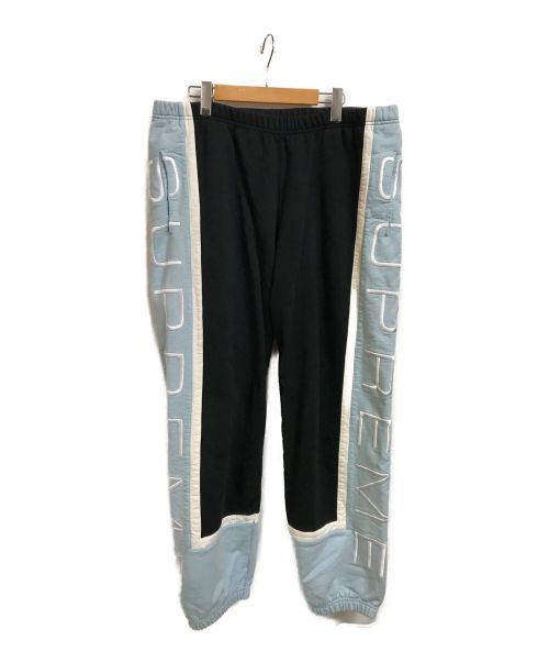 SUPREME（シュプリーム）Supreme (シュプリーム) Paneled Sweat Pants ブラック サイズ:XLの古着・服飾アイテム