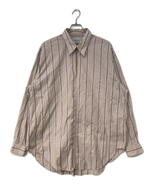 Marvine Pontiak Shirt Makers（マーヴィンポンティアックシャツメイカーズ）Marvine Pontiak Shirt Makers (マーヴィンポンティアックシャツメイカーズ) L／S SH プルオーバー スキッパー シャツ ピンク サイズ:one sizeの古着・服飾アイテム