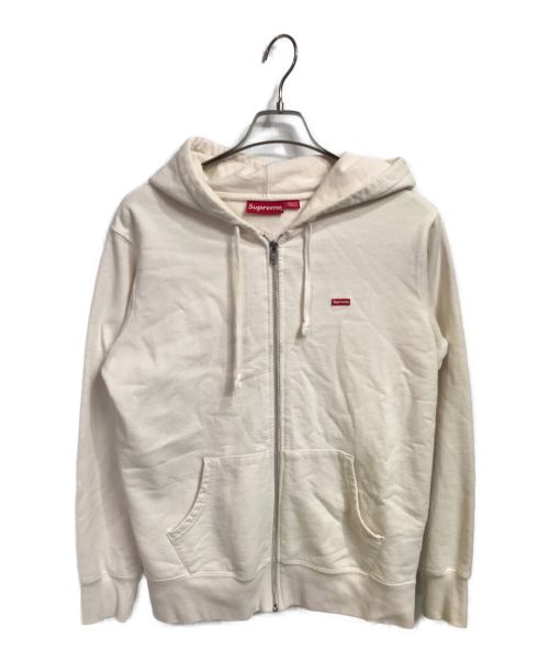 SUPREME（シュプリーム）Supreme (シュプリーム) Small Box Zip Up Sweatshirt ベージュ サイズ:Sの古着・服飾アイテム