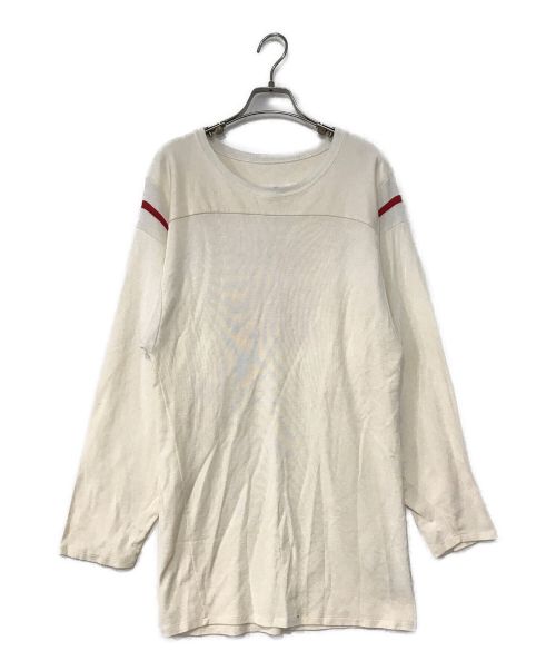 MM6 Maison Margiela（エムエムシックス メゾンマルジェラ）MM6 Maison Margiela (エムエムシックス メゾンマルジェラ) ナンバリングカットソー ベージュ サイズ:Sの古着・服飾アイテム