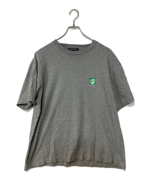 BALENCIAGA（バレンシアガ）BALENCIAGA (バレンシアガ) BB Logo Printed Tee グレー サイズ:Sの古着・服飾アイテム