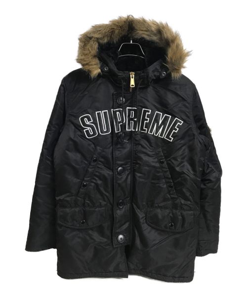SUPREME（シュプリーム）Supreme (シュプリーム) Arc Logo N-3B Parka ブラック サイズ:Sの古着・服飾アイテム
