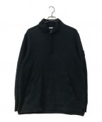 STONE ISLANDストーンアイランド）の古着「Garment Dyed Popover Sweat」｜ブラック