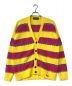 DSQUARED2（ディースクエアード）の古着「striped V-neck cardigan」｜イエロー