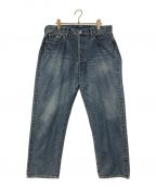 A.PRESSEアプレッセ）の古着「Washed Denim Wide Pants」｜インディゴ