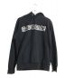 SUPREME（シュプリーム）の古着「Perforated Leather Hooded Sweatshirt」｜ブラック