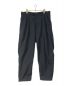 BLUE BLUE（ブルーブルー）の古着「TC WEATHER WORK REF PLEATED TROUSERS」｜ネイビー