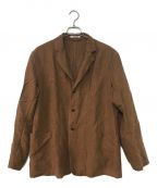 AURALEEオーラリー）の古着「WASHED LINEN JACKET」｜ブラウン