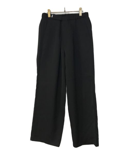 Graphpaper（グラフペーパー）Graphpaper (グラフペーパー) SCALE OFF WOOL WIDE CHEF PANTS ブラック サイズ:FREEの古着・服飾アイテム