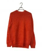 AURALEEオーラリー）の古着「BRUSHED SUPER KID MOHAIR KNIT P/O」｜オレンジ