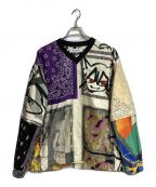 Children of the Discordanceチルドレン オブ ザ ディスコーダンス）の古着「BANDANA PATCHWORK SHIRT」｜ホワイト