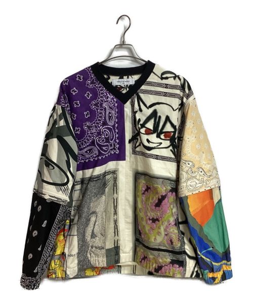 Children of the Discordance（チルドレン オブ ザ ディスコーダンス）Children of the discordance (チルドレン オブ ザ ディスコーダンス) BANDANA PATCHWORK SHIRT ホワイト サイズ:Ｍの古着・服飾アイテム