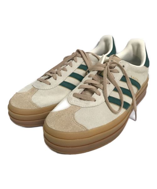 adidas（アディダス）adidas (アディダス) Gazelle Bold ベージュ×グリーン サイズ:27.0の古着・服飾アイテム