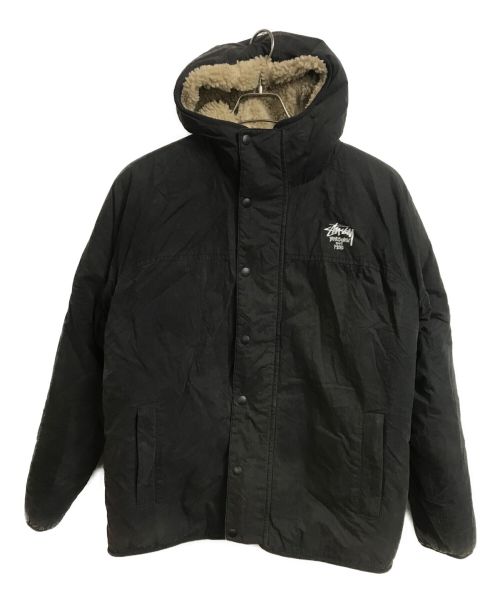 stussy（ステューシー）stussy (ステューシー) リバーシブルボアジャケット ブラック サイズ:Mの古着・服飾アイテム