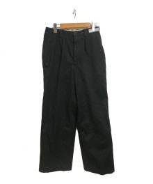 TANAKA（タナカ）の古着「COTTON WIDE TROUSERS」｜ブラック