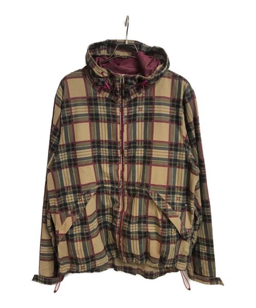 POP TRADING COMPANY（ポップトレーディングカンパニー）POP TRADING COMPANY (ポップトレーディングカンパニー) Pop Vondel Jacket Check ブラウン サイズ:XLの古着・服飾アイテム