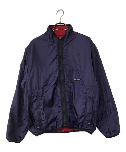 Patagonia（パタゴニア）Patagonia (パタゴニア) グリセードリバーシブル ナイロンxフリースジャケット レッド×エッグプラント サイズ:Mの古着・服飾アイテム