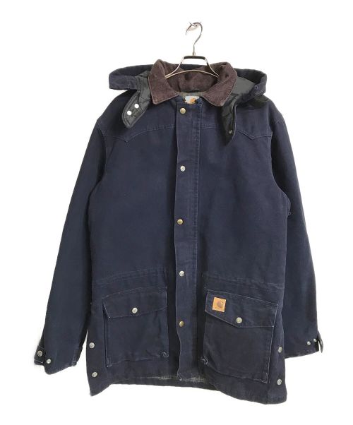 CarHartt（カーハート）CarHartt (カーハート) フーデッドダックジャケット ネイビー サイズ:Mの古着・服飾アイテム