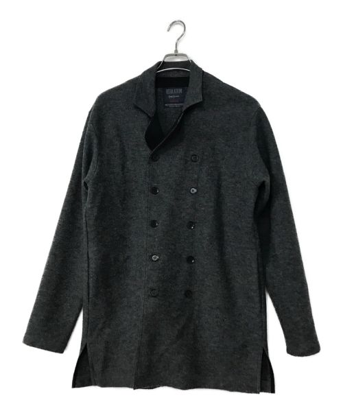 YOHJI YAMAMOTO REGULATION（ヨウジヤマモトレギュレーション）YOHJI YAMAMOTO REGULATION (ヨウジヤマモトレギュレーション) ウールコート グレー サイズ:Lの古着・服飾アイテム