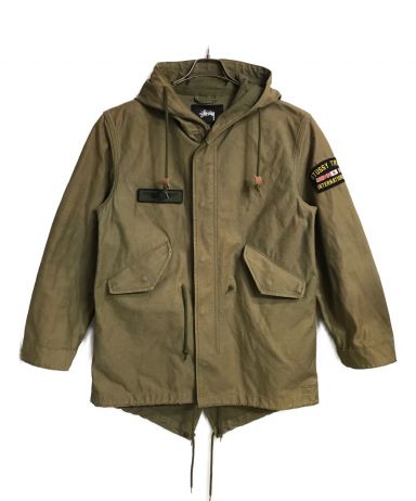 中古・古着通販】stussy (ステューシー) モッズコート オリーブ サイズ