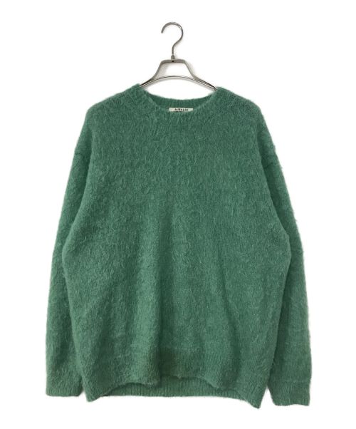 AURALEE（オーラリー）AURALEE (オーラリー) BRUSHED SUPER KID MOHAIR KNIT P/O グリーン サイズ:4の古着・服飾アイテム