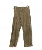 AURALEEオーラリー）の古着「ORGANIC COTTON VELOUR PANTS」｜ブラウン