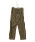 AURALEE (オーラリー) ORGANIC COTTON VELOUR PANTS ブラウン サイズ:3：9800円