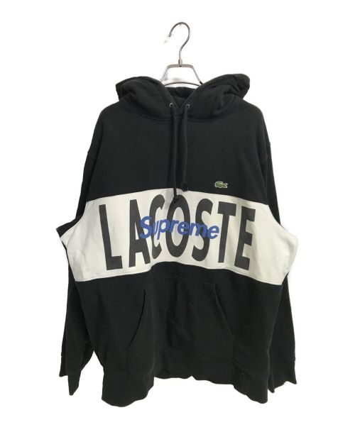 SUPREME（シュプリーム）SUPREME (シュプリーム) LACOSTE LIVE (ラコステライブ) パーカー ブラック サイズ:Lの古着・服飾アイテム